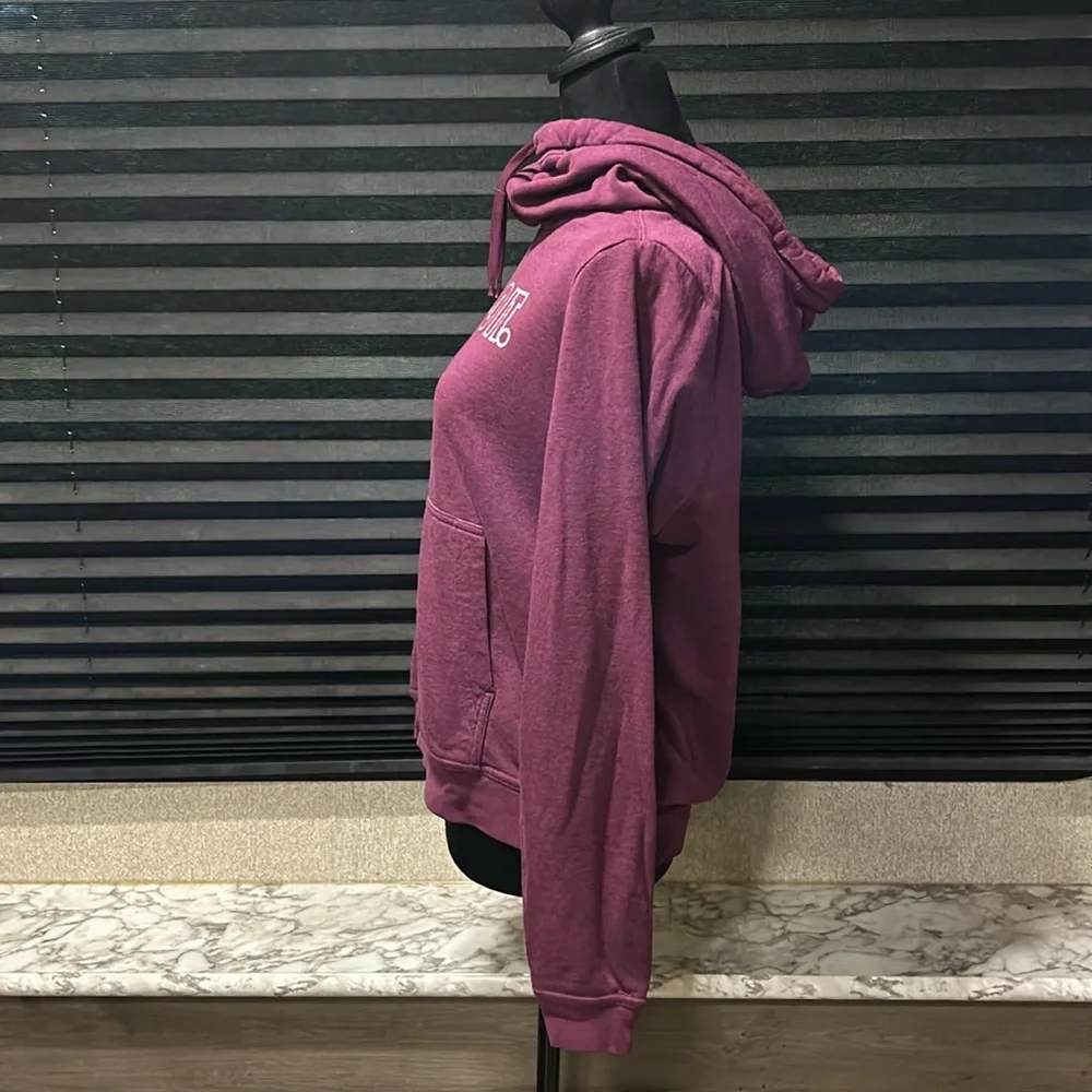 Nike Women’s Purple Funnel Neck Pullover Hoodie Size Medium - Picture 3 of 6